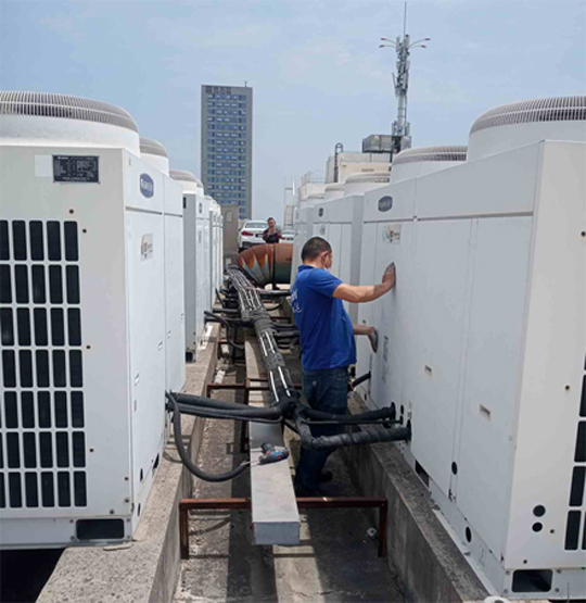 新平中央空调制热和不制冷系统维修方法